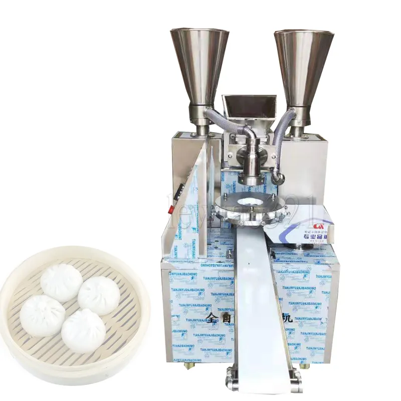 Petit automatique les petits pains farcis à la vapeur Dim Sum font la Machine Baozi Bao Bun Momo Dimsum fabricant prix au Népal inde