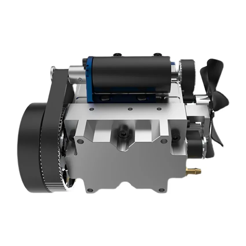 Toyan X-POWER Micro Ganzmetall-Viertakt-Zweizylinder-wassergekühlter Motor Methanol-wassergekühlter Modellmotor für RC-Modellteile