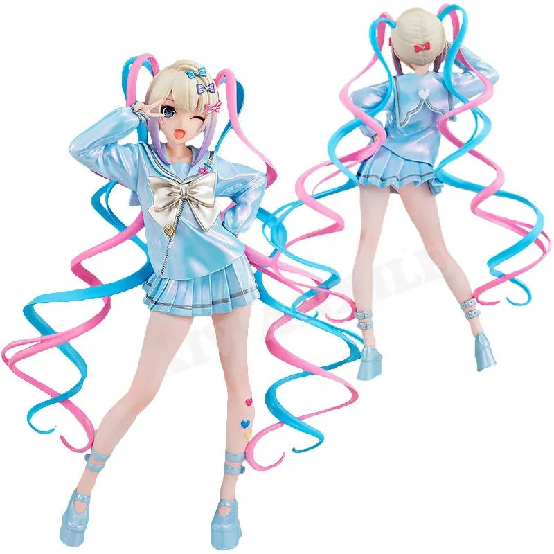 Action Toy Figures 17cm Pop -up Needy Streamer Overload Anime Girl Figure omgkawaiiangel Action Figur Vuxen Collectible Model Doll Toys Gift 231207