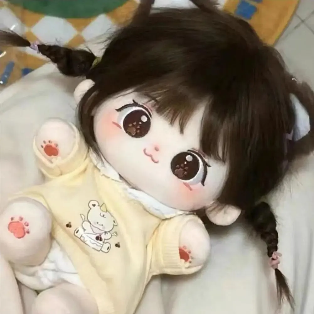 Dolls Kawaii IDol Doll 20cm Baby Stuffed Plush Toys Anime Star Children Gifts Girls 8 Types Cute 231207