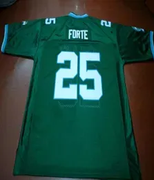 Custom Men Youth women Vintage 25 Tulane Matt Forte Green Football Jersey size s4XL or custom any name or number jersey9421709