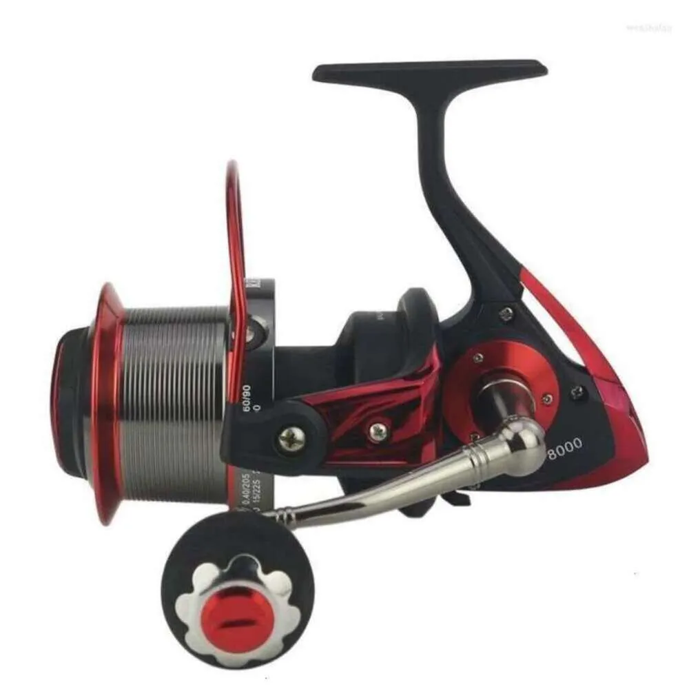 Moulinet de pêche en métal AF8000, grande taille, haute vitesse, Ultra léger, lisse, Baitcasting, M4Q9 18I5 1ZLH