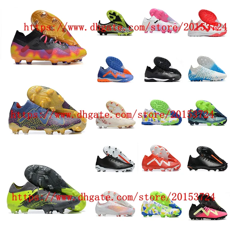2023 FG MG TF chaussures de football chaussures de football à crampons pour hommes de haute qualité jaune bleu noir