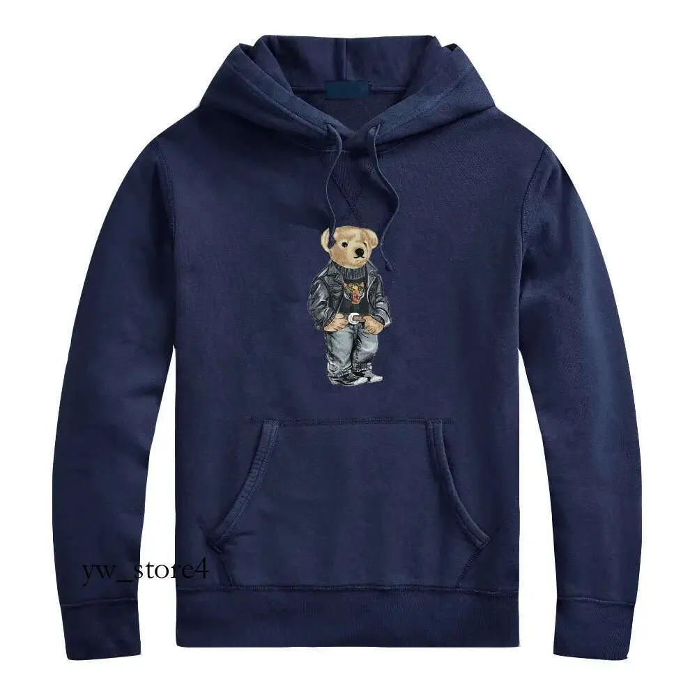 Polos con capucha Diseñador Hombres Polo Ralphs Conjunto de chándal Polo Sudadera Bear Laurens Jersey Cuello redondo Punto Manga larga Waterpolo de alta calidad 6796