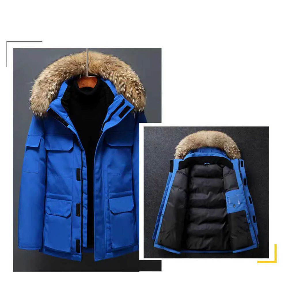 Men's Jackets 2023 Goose down jacket men's and women's coat mink fur collar couple coat winter fashion outdoor thickened warm custom designer clothingM60P