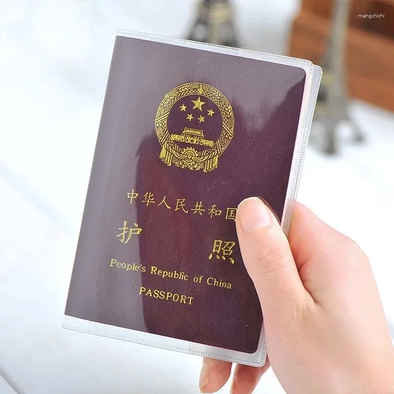 Kortinnehavare som reser vattentätt passskyddshållare Transparent PVC Plånbokstäckning ID Business Case