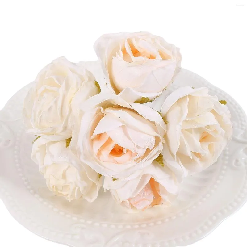 Decoratieve bloemen gesimuleerde Fairy Rose boeket nep bruiloft arrangement voor tuin El Decor