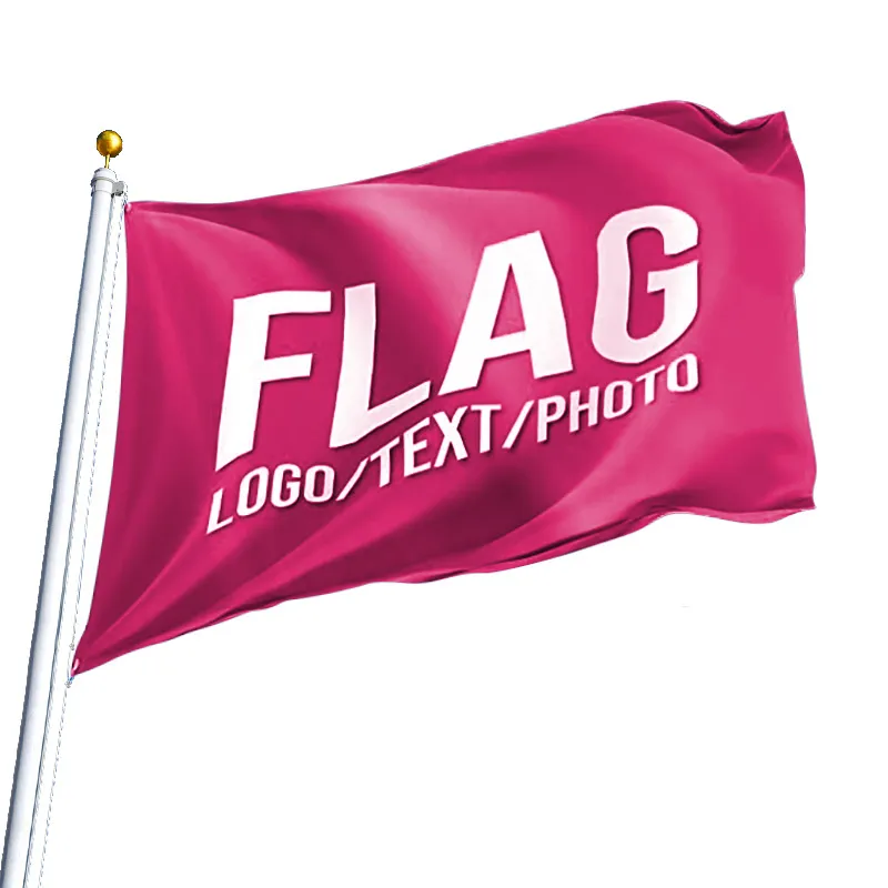 Aangepaste vlag DIY banner afdrukken Logo 90 cm x 150 cm (3ft * 5 ft) 100D polyester digitale printhoes Doorvoertules Elke stijl en maat is beschikbaar