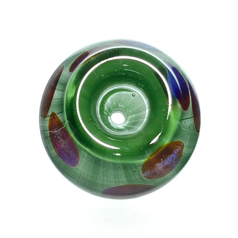 thumbnail interactive-video image 1 of Phoenix 14mm Pink Glass Snowflake Screen Slide Bowl – Male For Water Pipe Bong 1 of 4