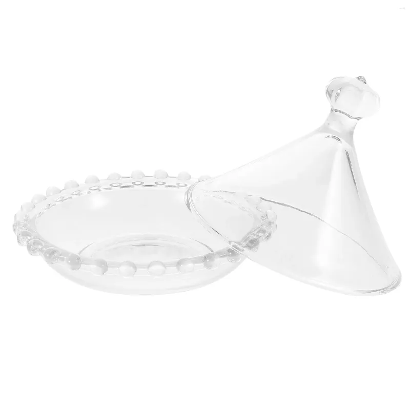 Clear Glass Cake Stand For Birthdays Mini Lid Display, Pallet & Dome