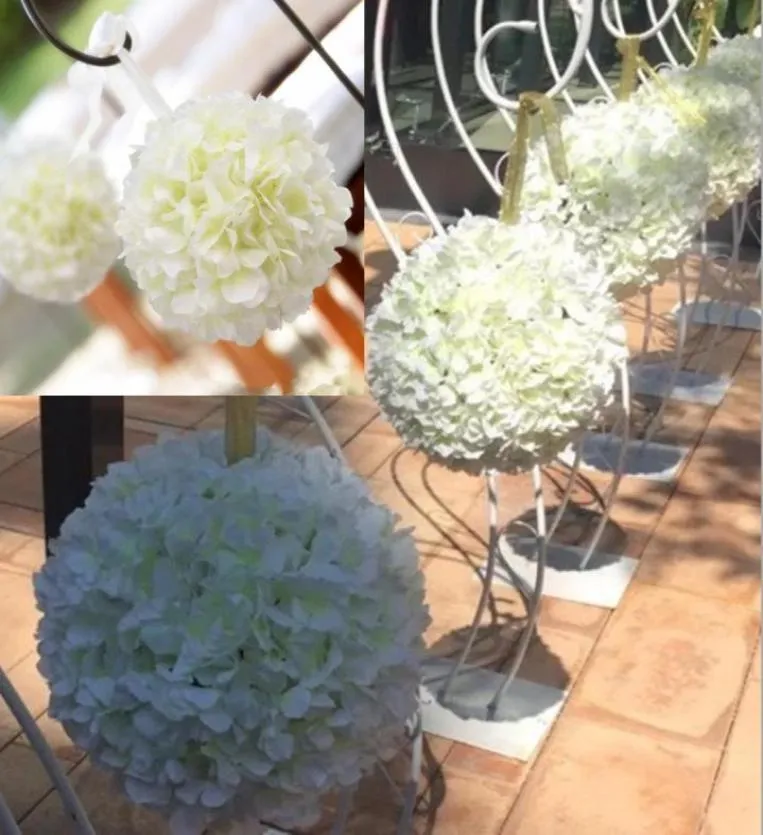 Od 20 cm do 40 cm elegancka hortensja kwiatowa kule Kulki Kocsing Ornament na imprezę weselną i centra handlowe otwarte dekoracje 2849279