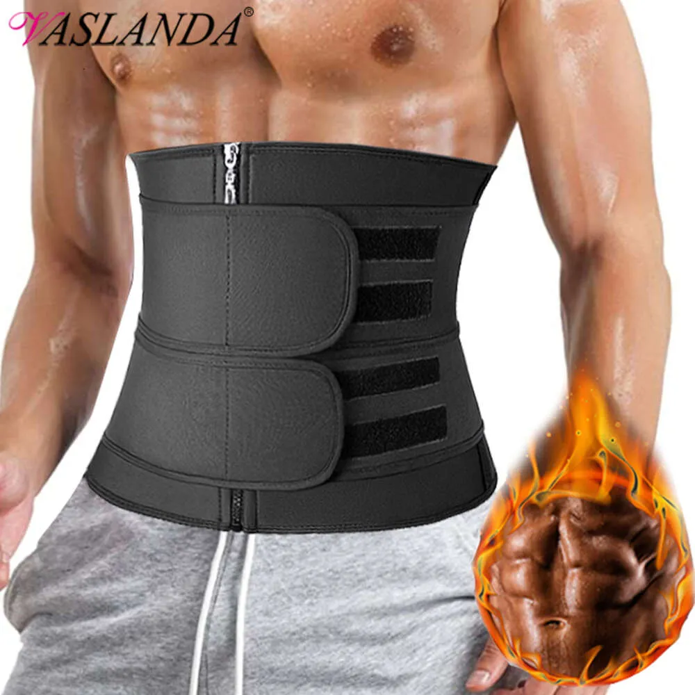 Uomini Vita Trainer Allenamento Cintura Addome Riduttore Controllo della Pancia Shapewear Schiena Cintura di Supporto Lombare Sauna Sudore Shaper Del Corpo Corsetto