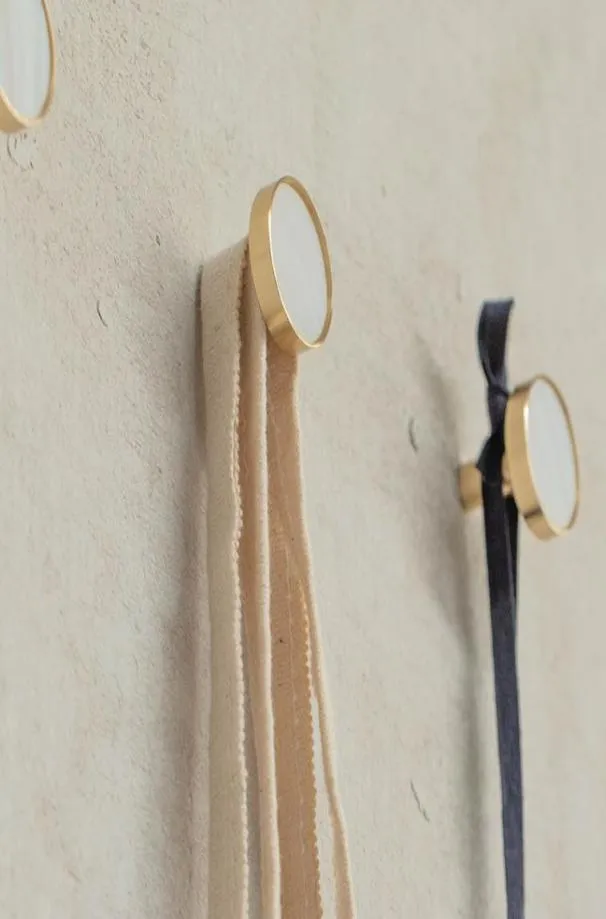 Guld mässing dekorativa väggkrokar handdukbeläggning hatt krokhängare vägg monterade för att hänga saker moderna9161421