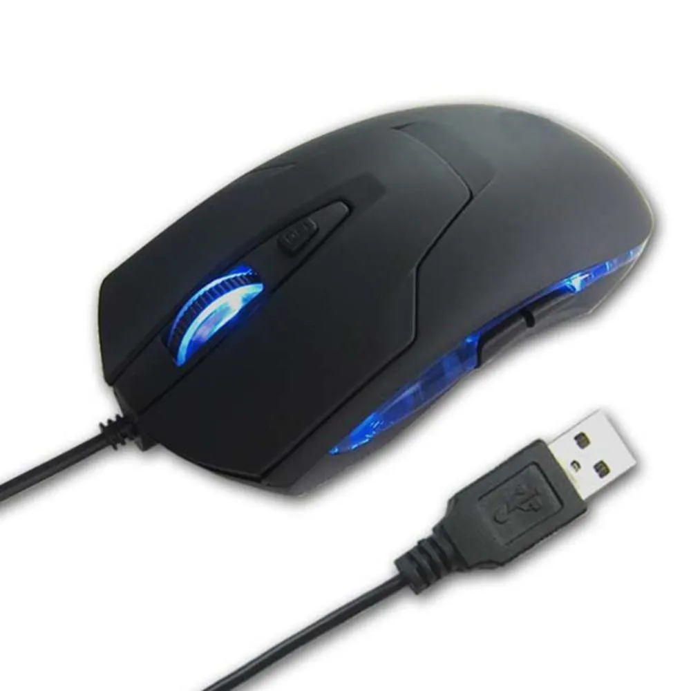 Möss grossist 2400 dpi LED 6 -knappnyckel Optisk USB -trådbunden mus för spel bärbar dator H210418 Drop Delivery Computers Networking K DHBGI