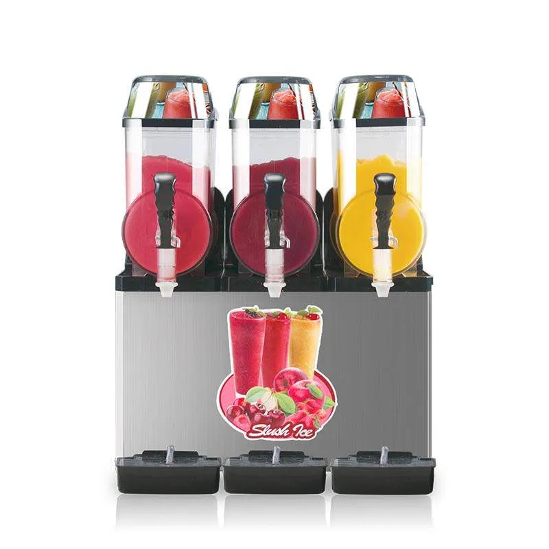 3-cilinder bevroren drank sneeuw slijm modder machine smoothie machine elektrische sneeuw smeltmachine prijs