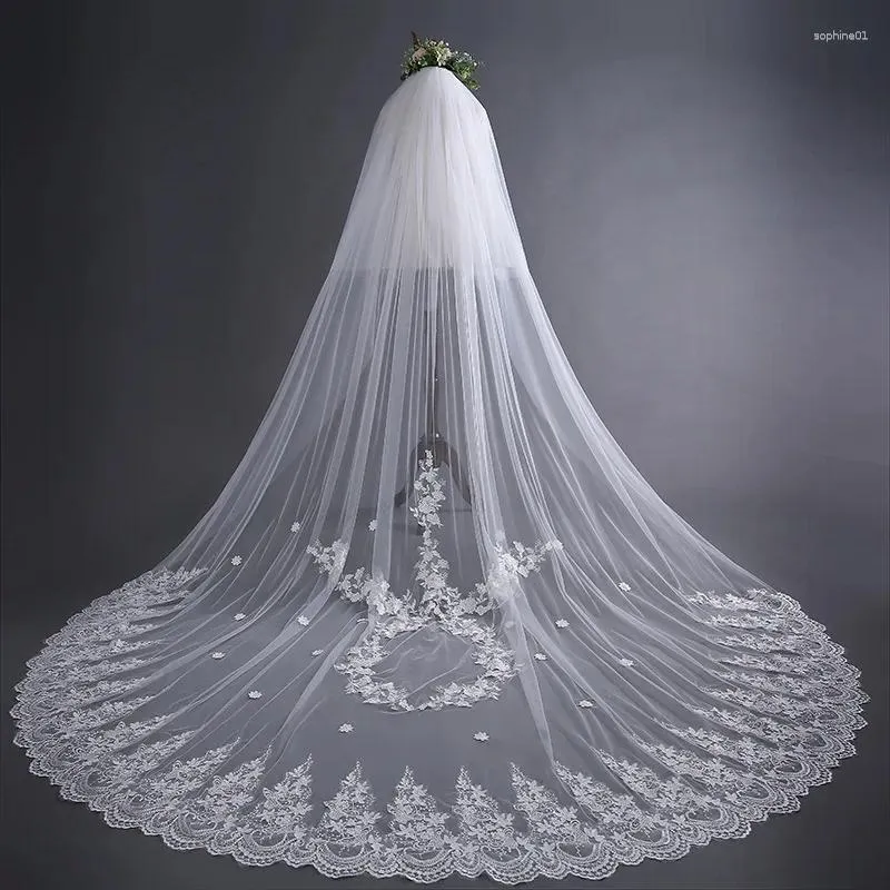 Voiles de mariée longs 3m, grande queue, accessoires pour robe de mariée avec