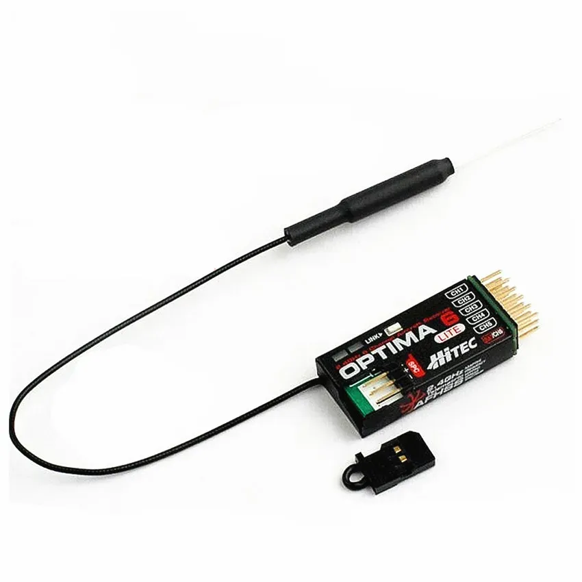 Hitec Optima-6 Lite 2.4G 6-Channels Full-Band Lightweight Digital Receiver Small Aircraft Receiver For Rc Drone Spare Parts