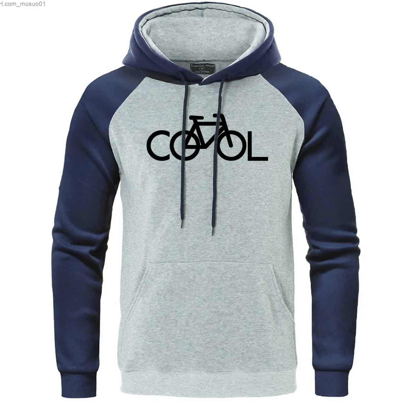 Pulls pour hommes Bike It's Cool Raglan Sweats à capuche Hommes surdimensionné drôle à capuche en vrac Mode Casual Vêtements Personnalité Street Sweat-shirt pour MaleL231113