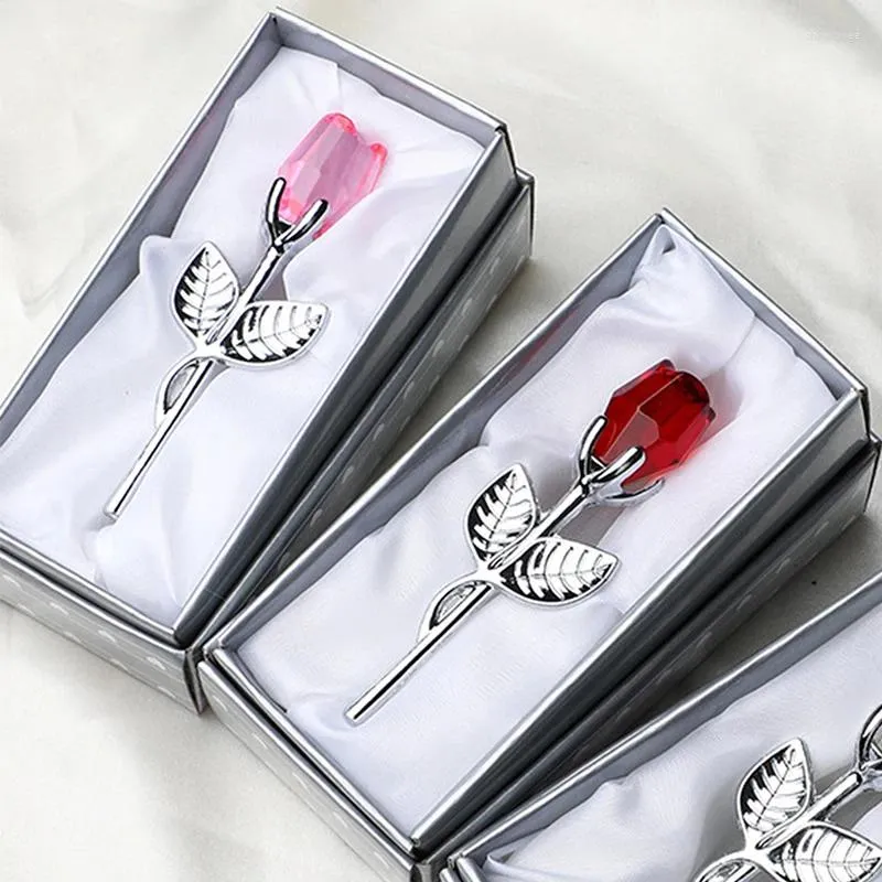 Decorative Flowers Valentine'S Day Gifts For Girlfriend Crystal Rose Artificial Flower Eternal Love Anniversary Wedding Party Supplies