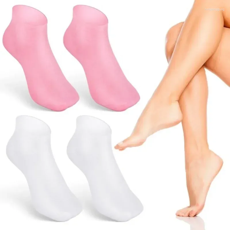 Frauen Socken 1 Paar Silikon Feuchtigkeitsspendende Fußmaske Peeling Strand Spa Gel Verjüngung Pflege Elastische Schutz