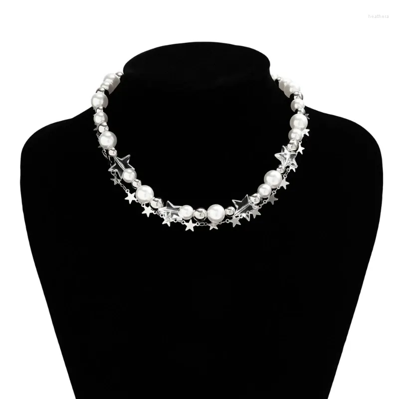 Catene Perle Perline Squisita Collana di moda regolabile per amiche di alta qualità F0S4