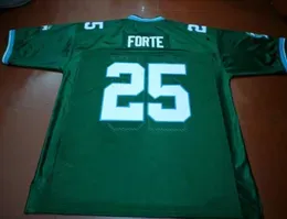Custom Men Youth women Vintage 25 Tulane Matt Forte Green Football Jersey size s4XL or custom any name or number jersey6523970