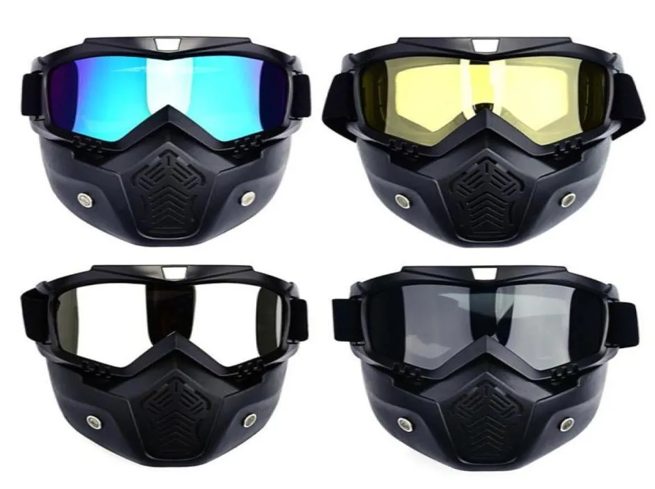 Máscara masculina de esqui, snowboard, inverno, ski, snowmobile, óculos à prova de vento, óculos de sol com filtro de boca 6357711