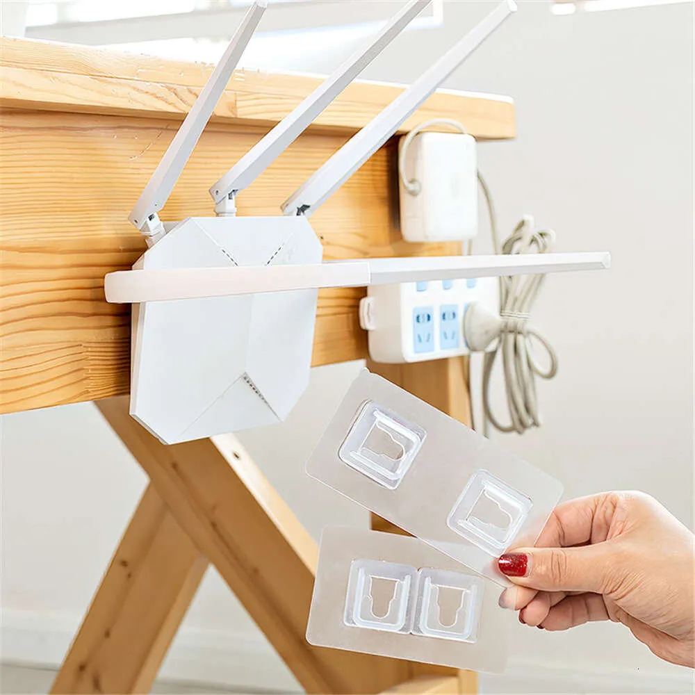 Wall Hanging Hooks For Double Sided Storage: Transparent Suction