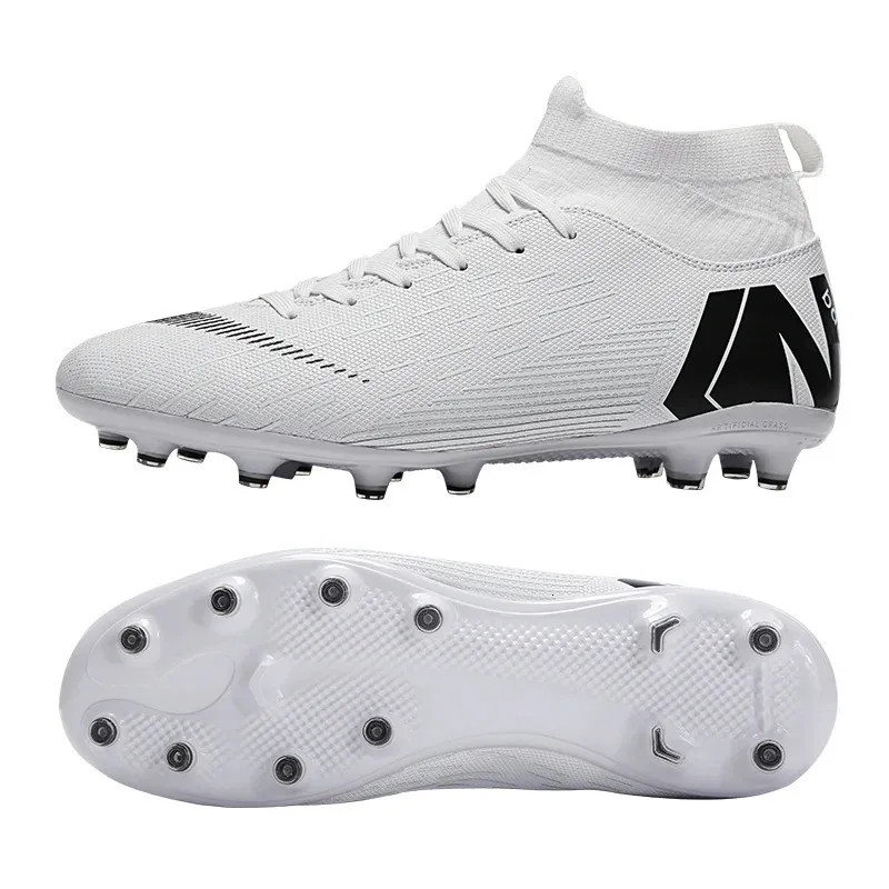 Zapatos de vestir Zapatos de fútbol de caña alta blancos AG Spikes 231208