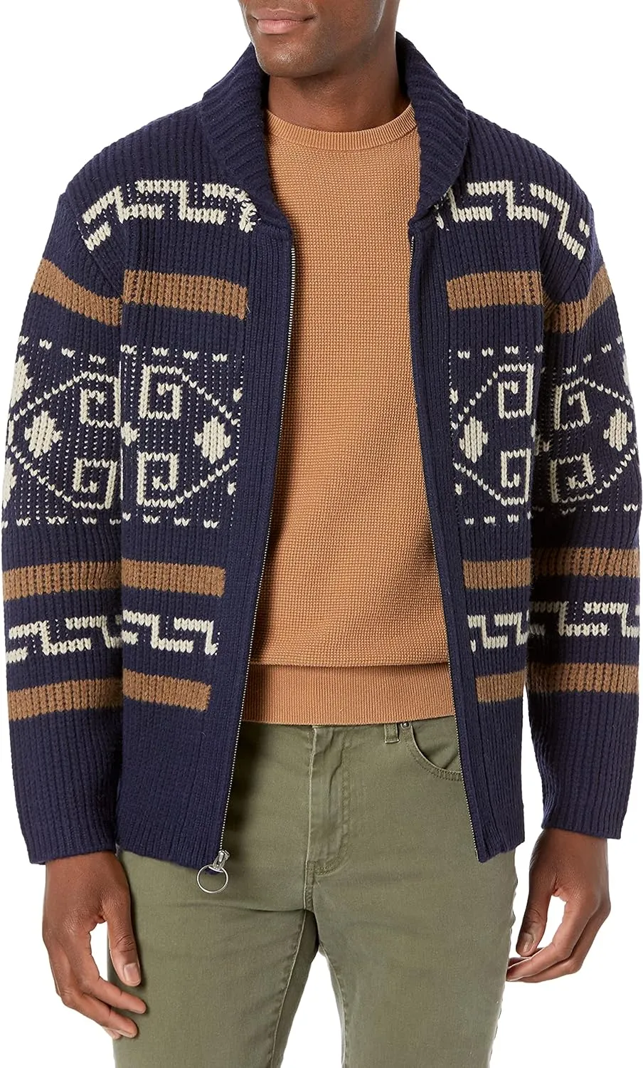 Pendleton Erkekler Orijinal Westerley Zip up Hardigan Sweater