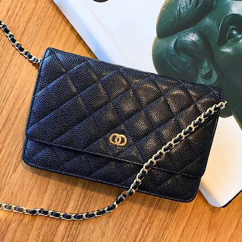 Clutch Cross Body Wallets CC caviar Luxury Designer Bags lady Evening fashion quilted purse and handbags flap Shoulder Genuine Leather Women mensTotes envelope Bag