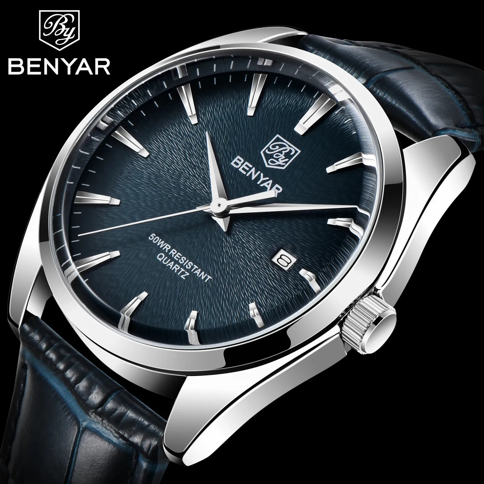 Andere Uhren BENYAR Design Top-Marke Luxusuhr Herren Quarz Mode einfache feuchtigkeitsbeständige Business-Lederuhr 231208