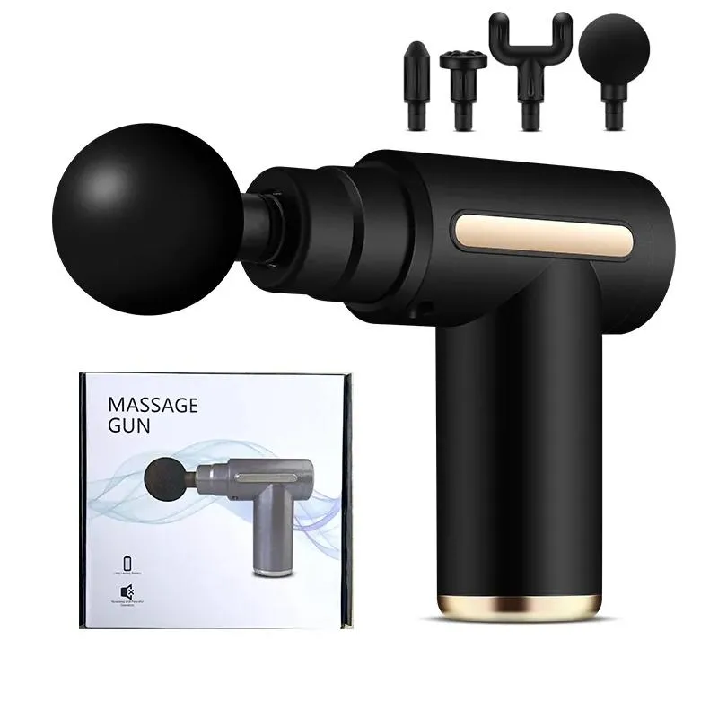 Pistola de massagem Ikerishair Mas Deep Tissue Percussion Muscle Masr para alívio da dor Fascia Corpo Elétrico 220530 Drop Delivery Sports Outdoor Dhrin