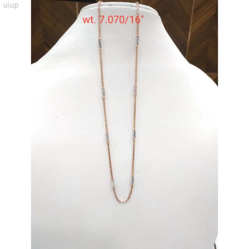 Elegant Model for Rose Gold 14 k 585 1gram 10 Gram Gold Necklaces Chain Best Wholesale Price Made in India