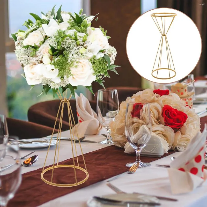 Vasi in metallo cavo vaso di fiori disposizione supporto supporto tavolo di nozze decorazione centrotavola