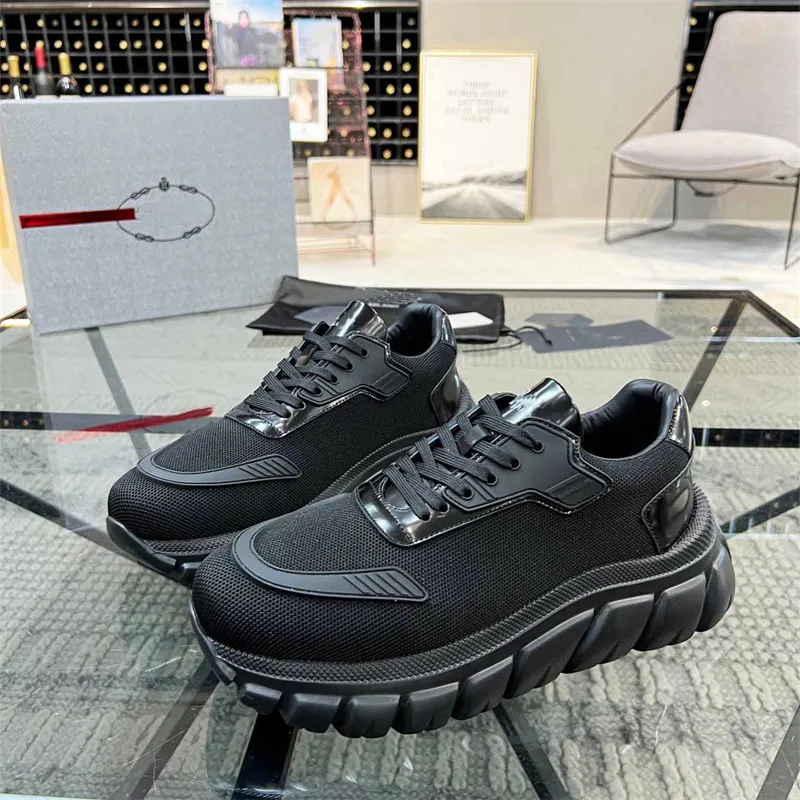 designer shoes Men Women Casual Monolith Logo Black Leather Increase Platform Sneakers Cloudbust Classic Patent Matte Loafers