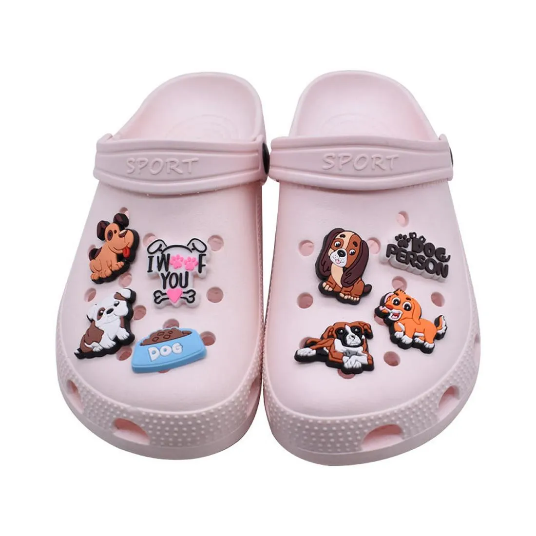 Accessoires voor schoenonderdelen Grappige cartoonbedels voor klompsandalen Unisex Decoratie Schattig Jig Feestcadeau Regenboogster Drop Levering Otvip