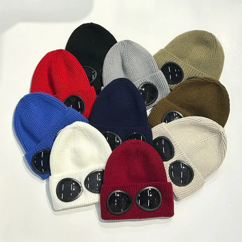 Beanie Skull Caps Warm Ski Mask Hat Men Winter Windproof Glasses Knitted Beanie Outdoor Ear Protection Sports Cold Garros 231208