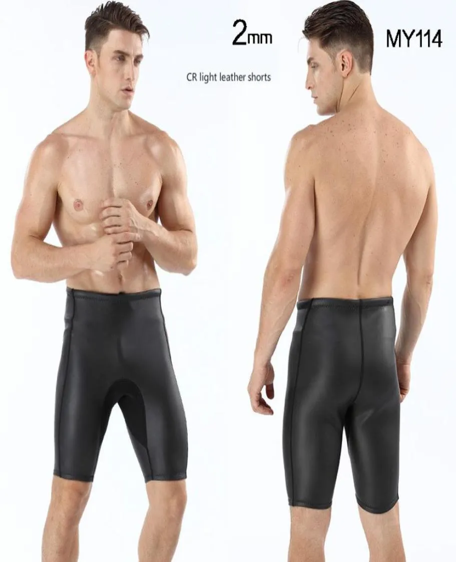 Neoprene Wetsuit Men Triathlon Diving Suit 2mm Mens Rubber Clothing Professional Water Proof Surfing Shorts Pants2793924