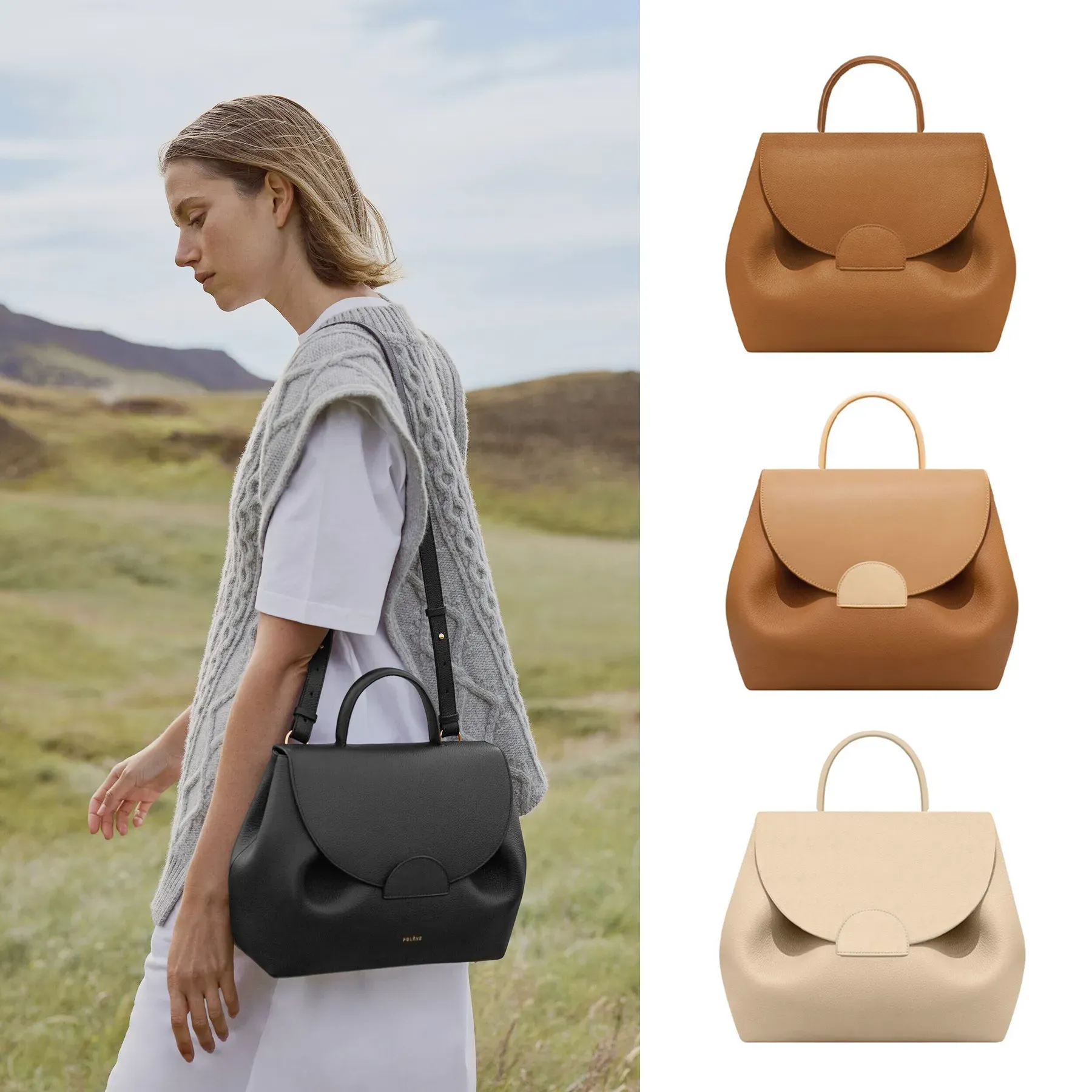 Damenhandtasche Luxurys Designer-Tasche Numero Nano Un Nine Pochette Echtleder-Tragetasche mit Griff oben Spiegelqualität Schultertasche mit klassischer Klappe für Herren Umhängetaschen-Clutch