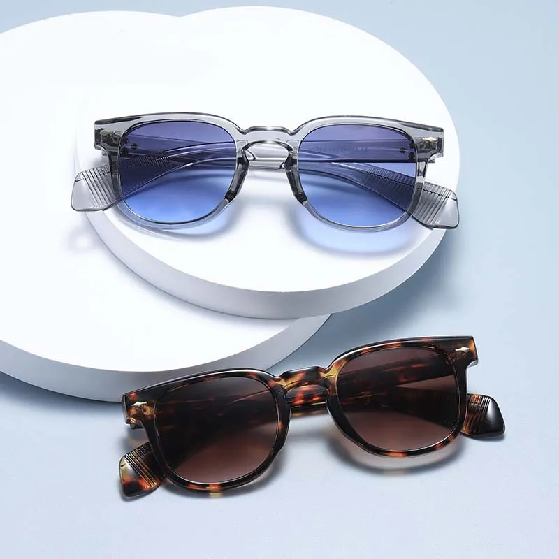 Retro zonnebrillen met klein montuur, Europese en Amerikaanse trendy ronde zonnebrillen, straatfotografiebrillen, nieuwe designbrillen