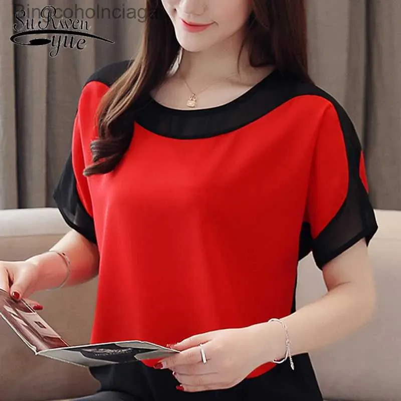 Women's T-Shirt Women's Summer Blouses 2023 Batwing Sle Blouse Women LooseChiffon Blouse Women Shirts Womens Tops And Blouses 3397 50L231208