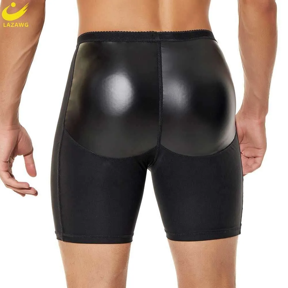 Homens push up booty levantamento calcinha com almofadas controle de barriga hip realçador shorts bunda levantador roupa interior emagrecimento shapewear