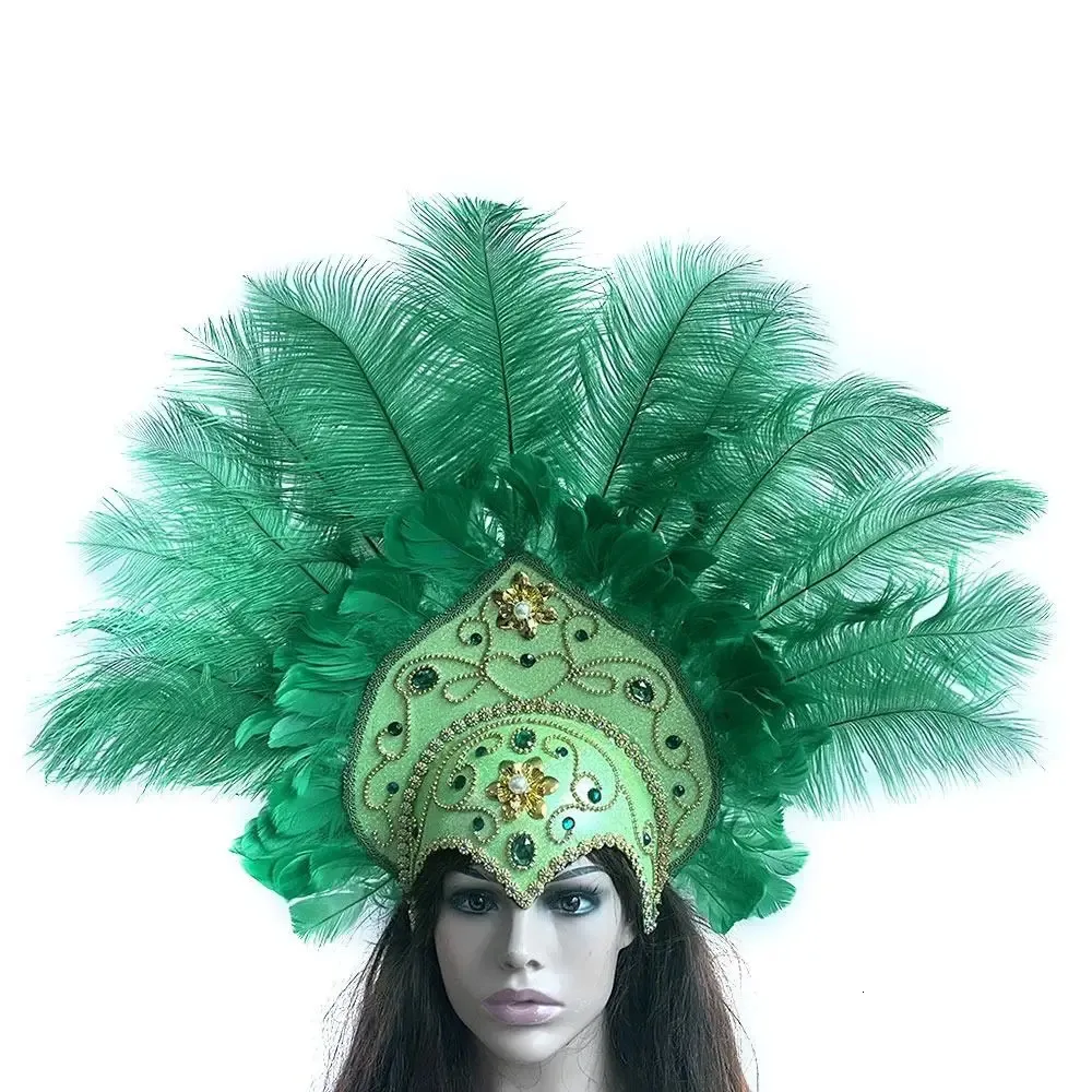 Copricapo Piume Brasiliano - Accessorio Festa Samba E Carnevale - Foto 8