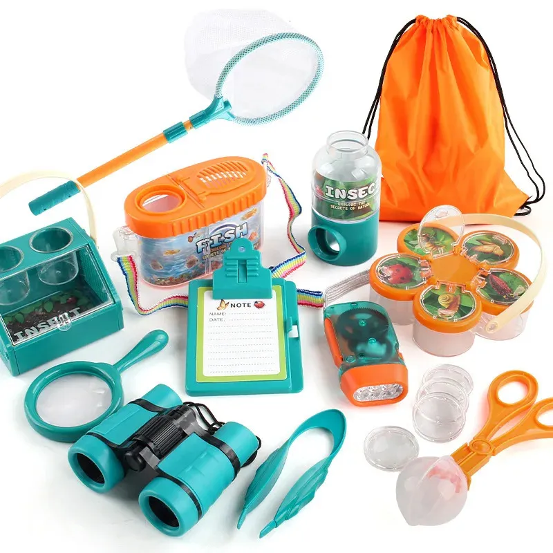 Caja De Observación De Insectos Para Niños Con Lupa Doble – Kit De Exploración Al Aire Libre Con Correa De Hombro, Ideal Para Coleccionar Bichos