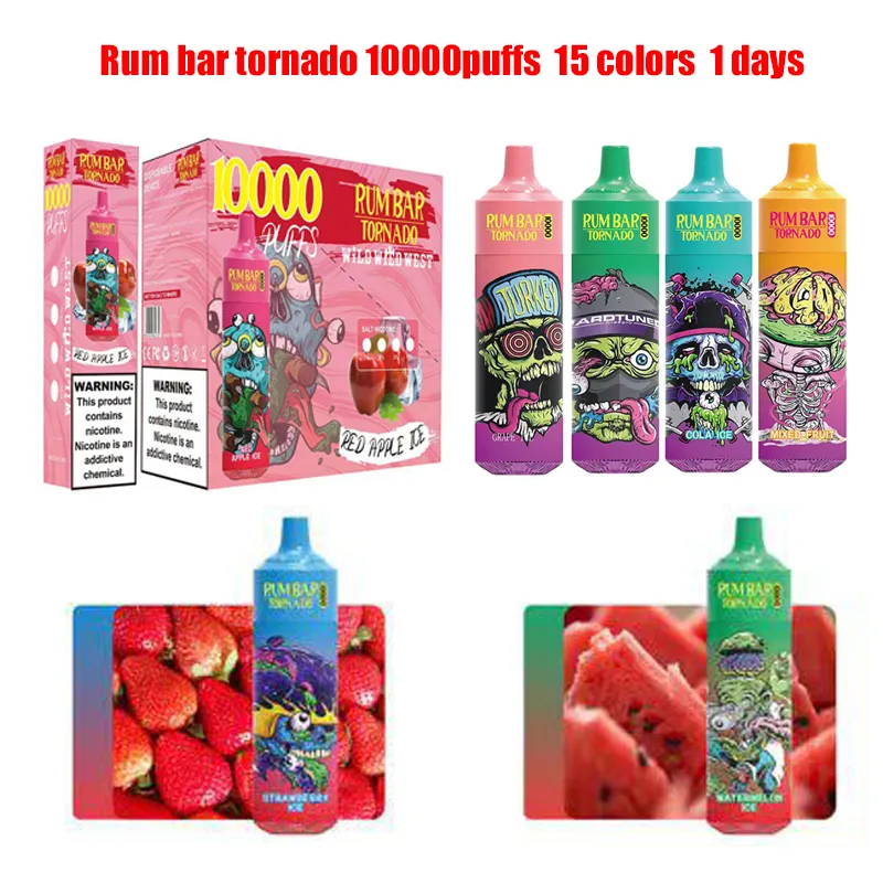 Vape Original 100 Rum Bar Tornado 10000 Züge 650 MAh 20 Ml