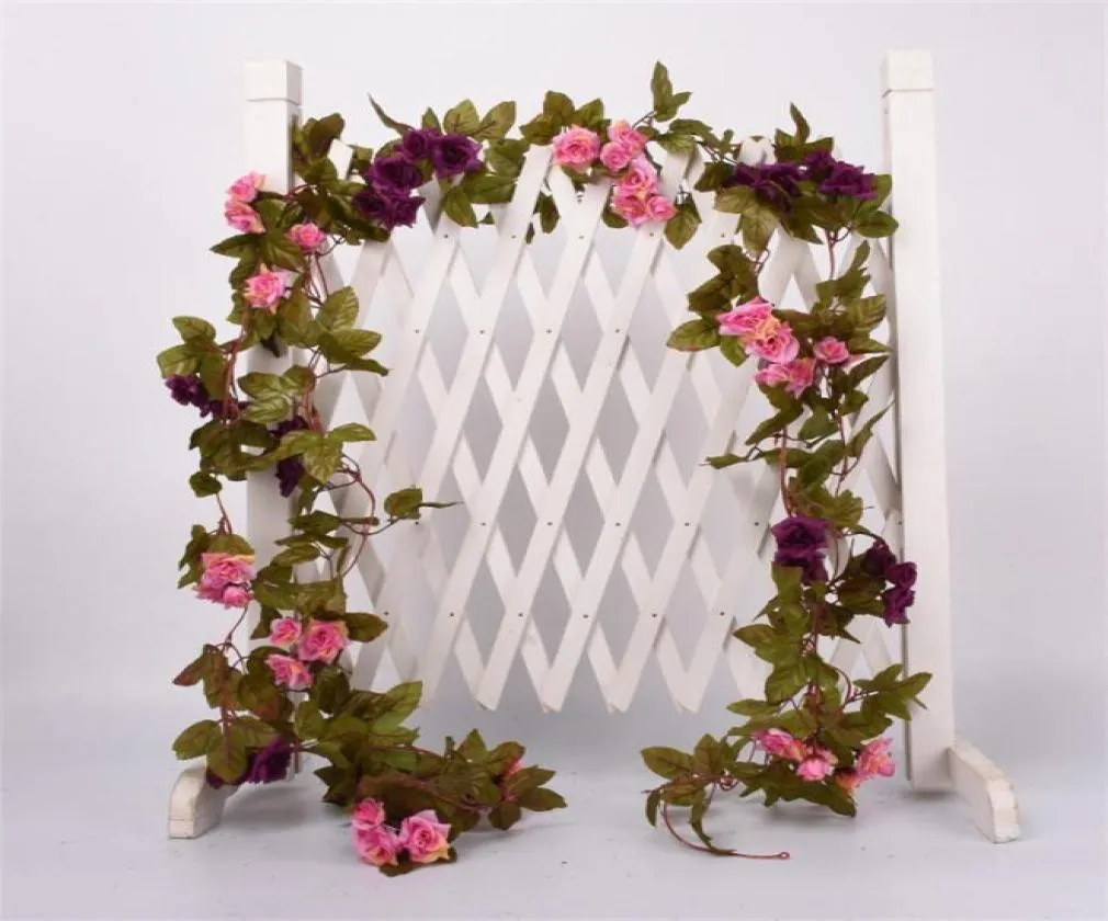 22m Artificial Flower Vine Fake Silk Rose Ivy Flower For Wedding Decoration Artificial Vines Hanging Garland Home Decor 423 V21043227