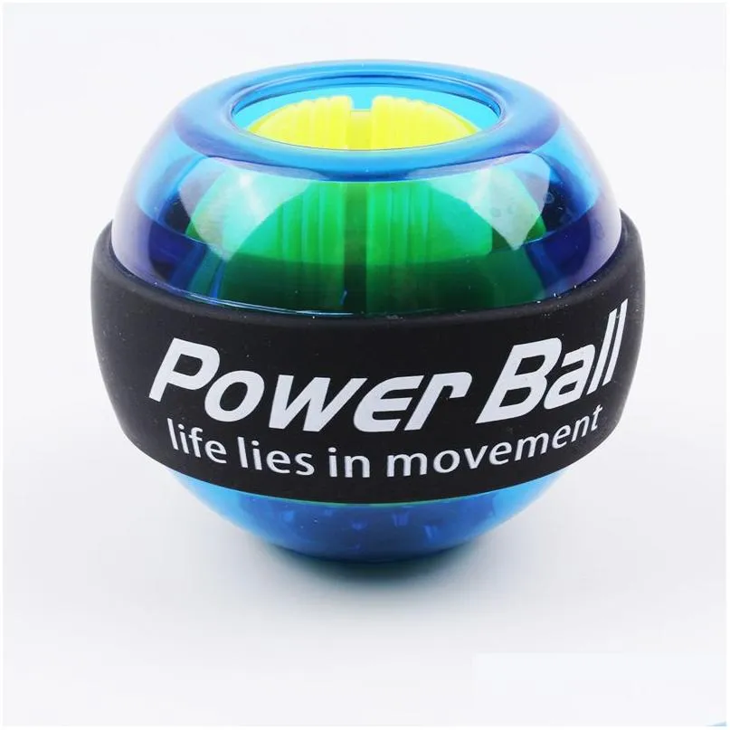 Power Wrists Rainbow LED Muscle Ball Wrist Trainer Relax GyroScope Powerball Gyro Arm Oviter STORKELENER FITNESS Equipment Y20050 DHYJ2