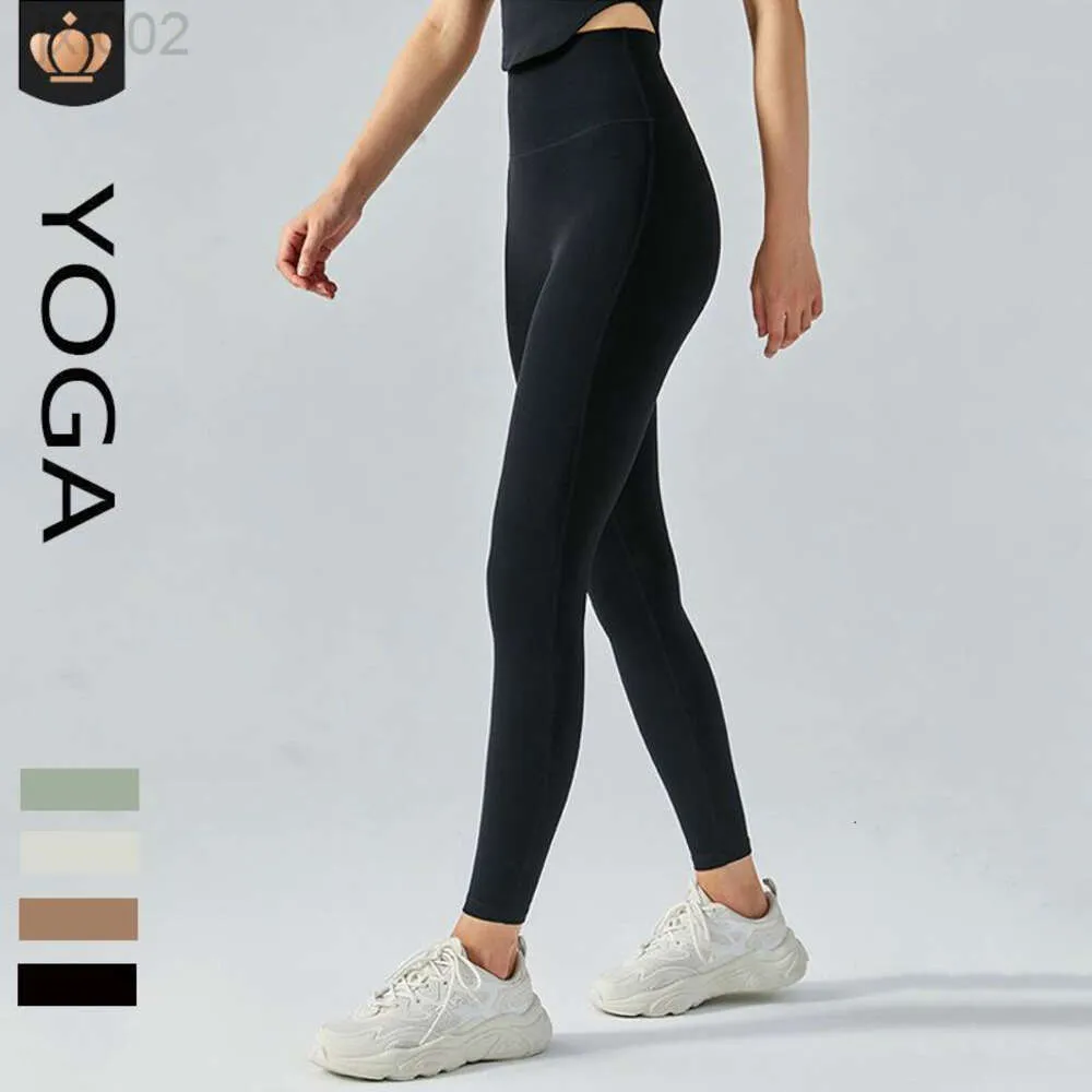 Aloyoga Frau Leggings Mujeres Designer Al Yoga Legging Sommer Hohe Taille Hüfte Heben Keine Spur Nude Hosen Lulu Aloyoga Yoga Hosen Doppelseitig Gebürstet Hohe Taille Hüfte