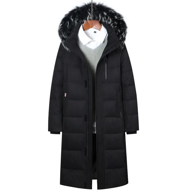 Doudoune surdimensionnée longueur genou pour homme, manteau épais, vêtements d'hiver, nouvelle collection